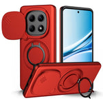 Magnetic Case For Xiaomi Redmi Note 15 5G (Global) / Note 15 4G (Global) / Poco M8 5G Ring Kickstand Slide Camera Cover TPU PC Hybrid Phone Shell