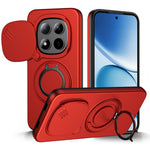 For Xiaomi Redmi Note 15 Pro 4G (Global) / Note 15 Pro 5G (Global) Magnetic Case Ring Kickstand Slide Camera Cover TPU PC Hybrid Phone Shell