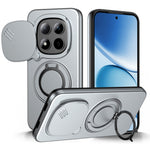 For Xiaomi Redmi Note 15 Pro 4G (Global) / Note 15 Pro 5G (Global) Magnetic Case Ring Kickstand Slide Camera Cover TPU PC Hybrid Phone Shell