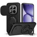 For Xiaomi Redmi Note 15 Pro+ 5G (Global) / Poco M8 Pro 5G Magnetic Case Ring Kickstand Slide Camera Cover TPU PC Hybrid Phone Shell
