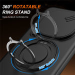 For Xiaomi Redmi Note 15 Pro+ 5G (Global) / Poco M8 Pro 5G Magnetic Case Ring Kickstand Slide Camera Cover TPU PC Hybrid Phone Shell