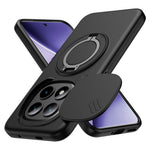 For Xiaomi Redmi Note 15 Pro+ 5G (Global) / Poco M8 Pro 5G Magnetic Case Ring Kickstand Slide Camera Cover TPU PC Hybrid Phone Shell