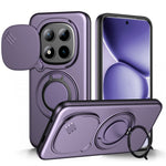 For Xiaomi Redmi Note 15 Pro+ 5G (Global) / Poco M8 Pro 5G Magnetic Case Ring Kickstand Slide Camera Cover TPU PC Hybrid Phone Shell