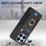 For Xiaomi 17T Pro Case Retro PU Leather Back Cover with RFID Blocking Card Holder