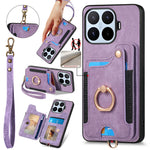For Xiaomi 17T Pro Case Retro PU Leather Back Cover with RFID Blocking Card Holder