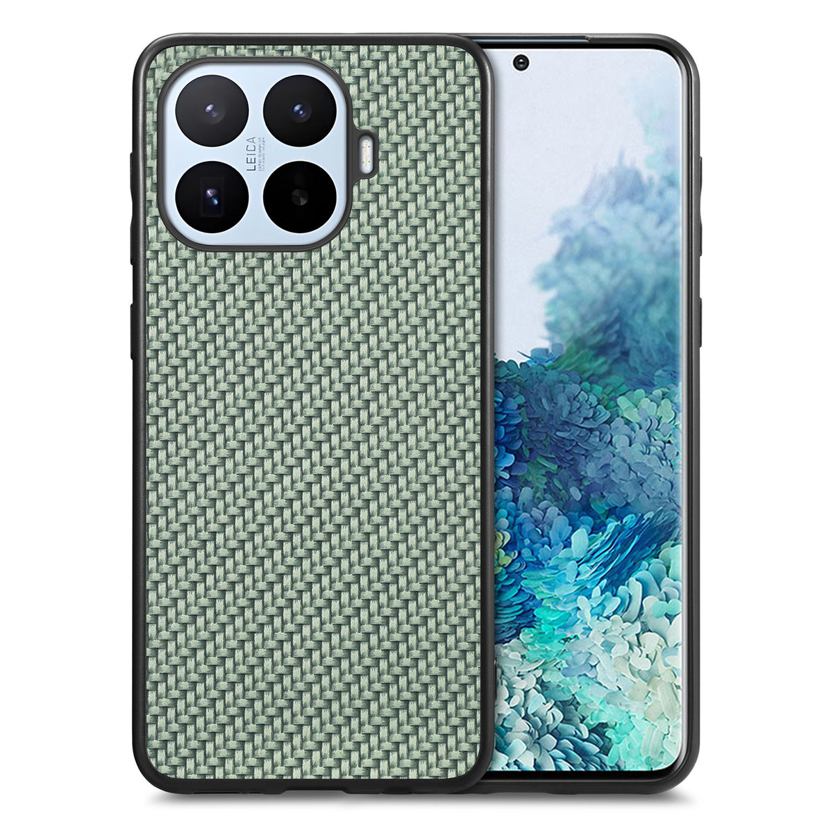 For Xiaomi 17T Case Carbon Fiber Texture PU Leather + PC + TPU Phone Cover