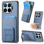 For Xiaomi 17T Pro Case Card Holder Carbon Fiber Texture Leather Coated TPU Phone Cover