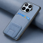 For Xiaomi 17T Pro Case Card Holder Carbon Fiber Texture Leather Coated TPU Phone Cover