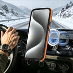 Til iPhone 12 / iPhone 12 Pro Magnetisk cover Dobbeltfarvet roterende ringstativ PC + TPU Telefoncover