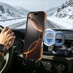 For iPhone 16 Pro Max Magnetic Case Double Color Rotating Ring Kickstand PC + TPU Phone Cover