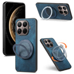 For Xiaomi 17T Phone Case with Rotating Kickstand Stress Relief Retro Leather Back Cover