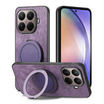 For Xiaomi 17T Phone Case with Rotating Kickstand Stress Relief Retro Leather Back Cover