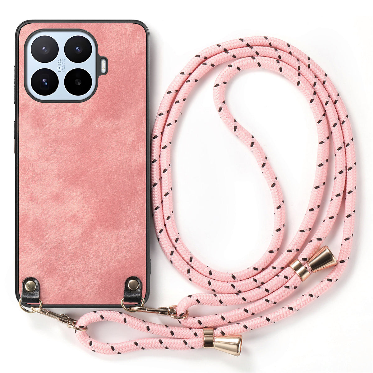 For Xiaomi 17T Pro Retro Leather Phone Back Cover with Adjustable Strap