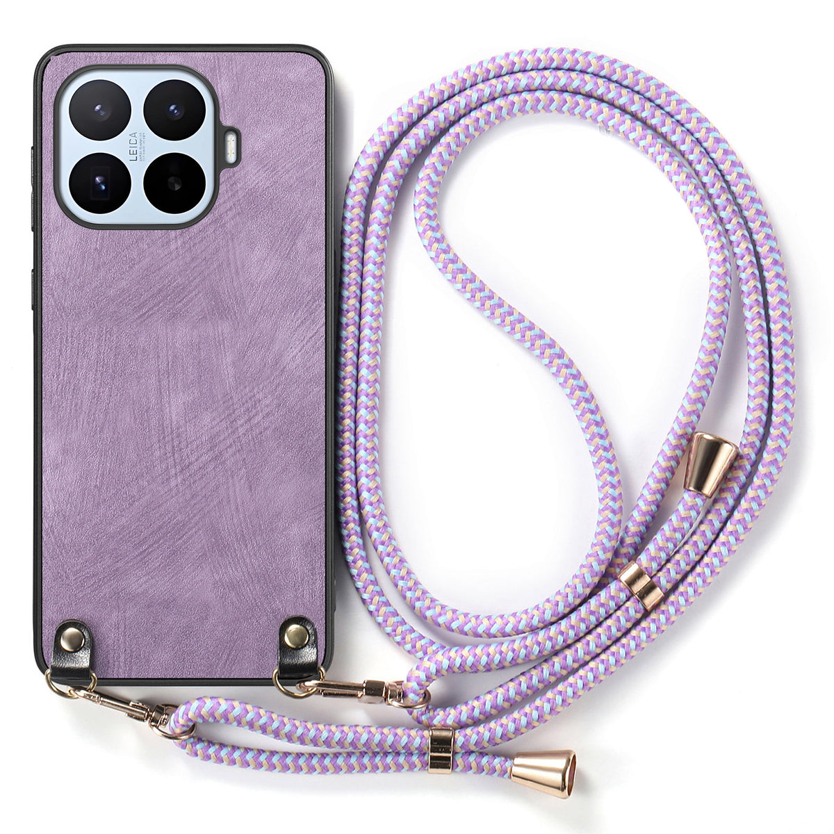 For Xiaomi 17T Pro Retro Leather Phone Back Cover with Adjustable Strap