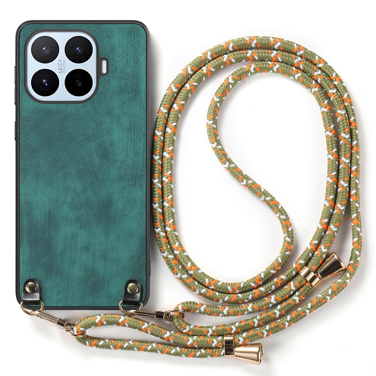 For Xiaomi 17T Retro Leather Phone Back Cover with Adjustable Strap
