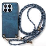 For Xiaomi 17T Retro Leather Phone Back Cover with Adjustable Strap