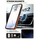 For Samsung Galaxy S26 Ultra Magnetic Case Double Color Rotating Ring Kickstand PC + TPU Phone Cover