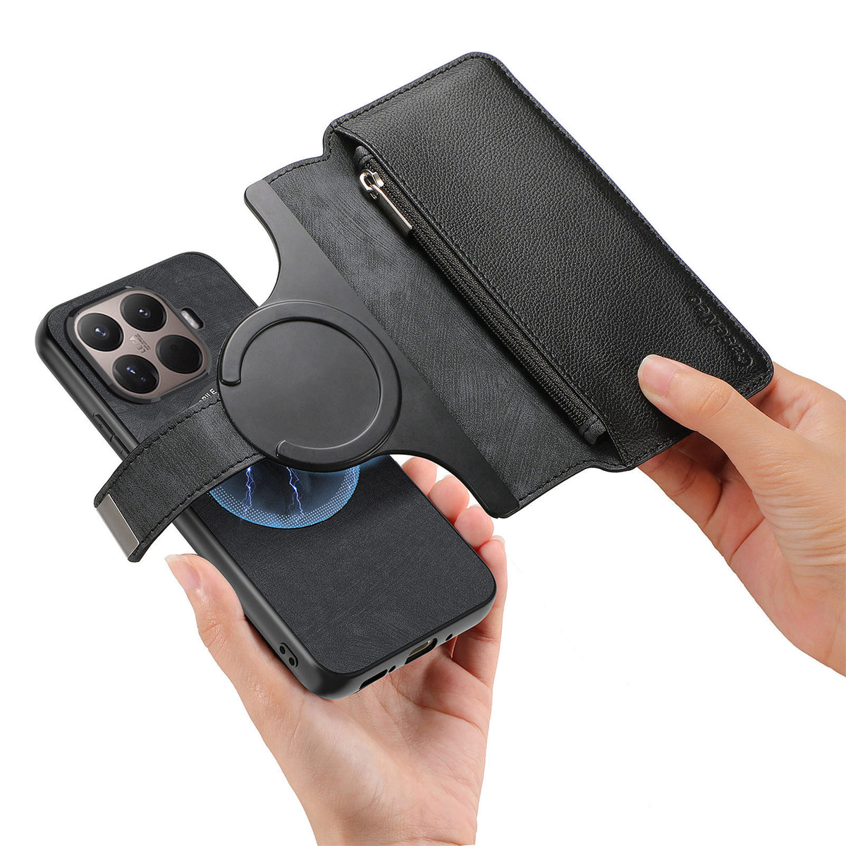 CASENEO for Xiaomi 17T Pro MW-02 Case Detachable Magnetic Leather Flip Phone Cover