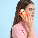 For iPhone 17 Pro Magnetic Case Rotating Ring Kickstand Dual Color Acrylic + TPU Clear Phone Cover