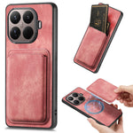 For Xiaomi 17T Pro Case Compatible with MagSafe Leather Back Cover with Detachable Card Holder