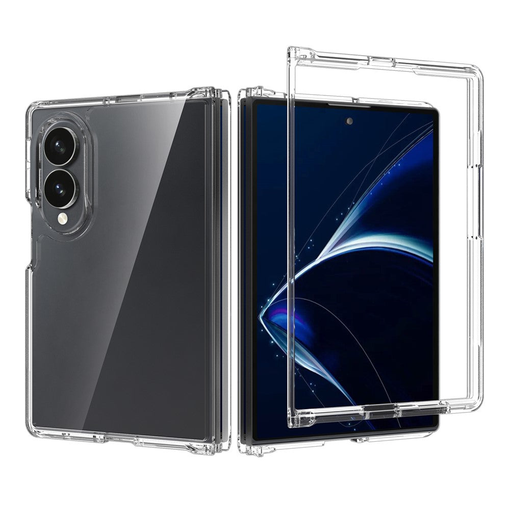 For Samsung Galaxy Z Fold8 Clear Phone Case TPU+Acrylic Shockproof Phone Back Cover