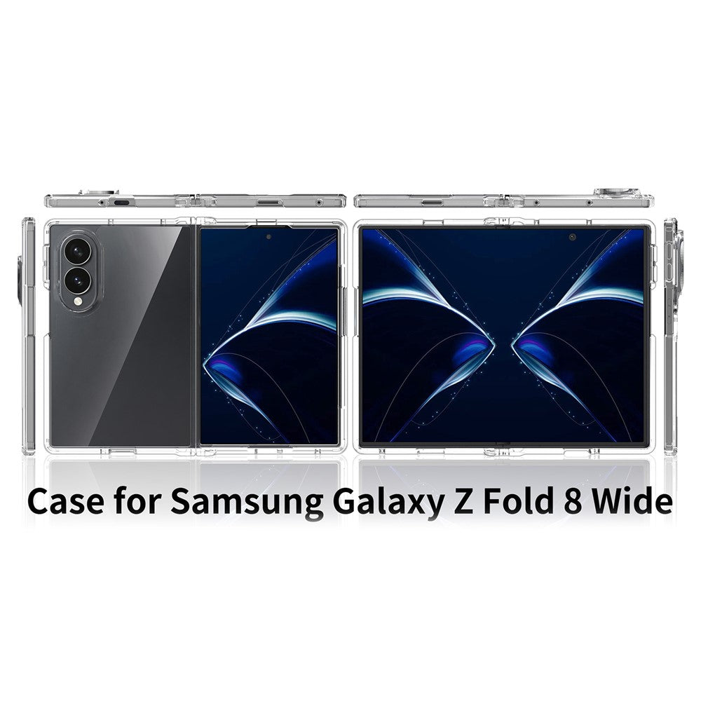 For Samsung Galaxy Z Fold8 Clear Phone Case TPU+Acrylic Shockproof Phone Back Cover