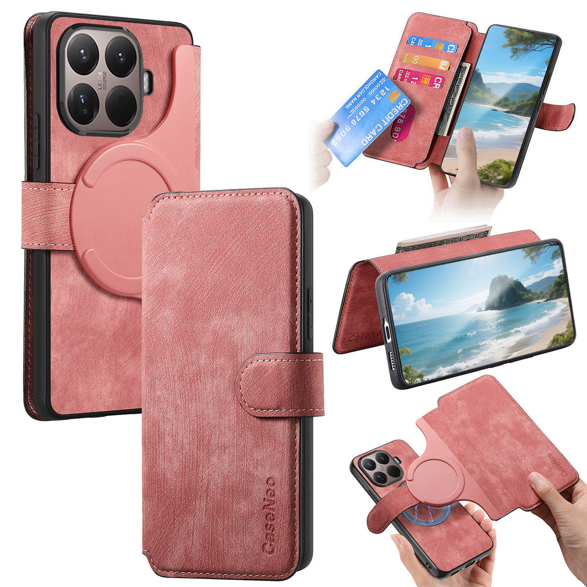 CASENEO for Xiaomi 17T Magnetic Case  Detachable Leather Phone Wallet Cover