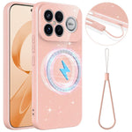 For Xiaomi Redmi K90 Pro Max 5G  /  Poco F8 Ultra Magnetic Case Glitter TPU Shockproof Phone Cover with Lanyard