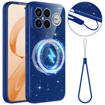 For Xiaomi Redmi K90 Pro Max 5G  /  Poco F8 Ultra Magnetic Case Glitter TPU Shockproof Phone Cover with Lanyard