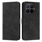 For Xiaomi 17T Pro Stand Case PU Leather Phone Cover Imprinted Heart Pattern
