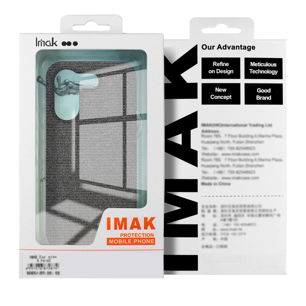 IMAK Ruiyi Series for Samsung Galaxy M47 5G / A27 5G Case Fabric Texture Leather + PC Phone Back Cover