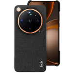 IMAK Ruiyi Series for Oppo Find X9 Ultra 5G Glass Back Edition Case Fabric Texture Leather + PC Phone Back Cover