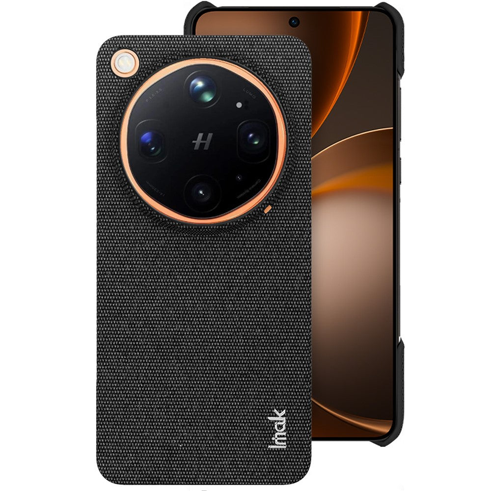 IMAK Ruiyi Series for Oppo Find X9 Ultra 5G Glass Back Edition Case Fabric Texture Leather + PC Phone Back Cover
