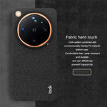 IMAK Ruiyi Series for Oppo Find X9 Ultra 5G Glass Back Edition Case Fabric Texture Leather + PC Phone Back Cover