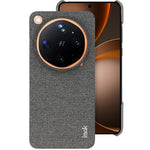 IMAK Ruiyi Series for Oppo Find X9 Ultra 5G Glass Back Edition Case Fabric Texture Leather + PC Phone Back Cover