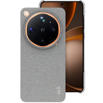 IMAK Ruiyi Series for Oppo Find X9 Ultra 5G Glass Back Edition Case Fabric Texture Leather + PC Phone Back Cover