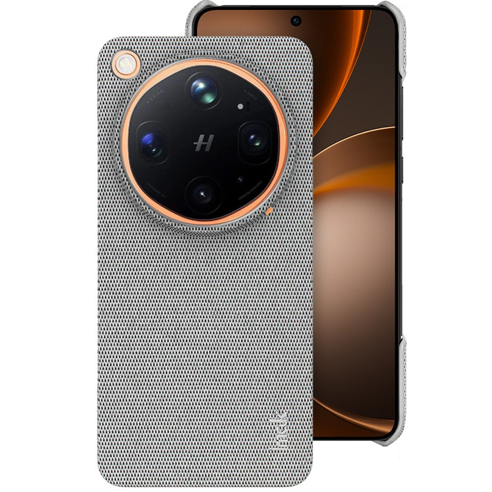 IMAK Ruiyi Series for Oppo Find X9 Ultra 5G Glass Back Edition Case Fabric Texture Leather + PC Phone Back Cover