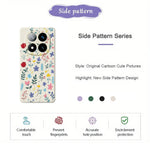 For Xiaomi Redmi Note 15 5G (Global)  /  Poco M8 5G Case Colorful Flower Branches Pattern Printing Straight Edge TPU Phone Back Cover
