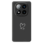 Cover til Xiaomi Redmi Note 15 5G (Global) / Poco M8 5G med hvidt kærlighedsmønster, tryk, lige kant og TPU-mobilcover