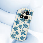 For Xiaomi Redmi Note 15 5G (Global)  /  Poco M8 5G Case Blue Turtle Pattern Printing Straight Edge TPU Phone Back Cover