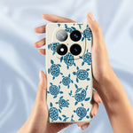 For Xiaomi Redmi Note 15 5G (Global)  /  Poco M8 5G Case Blue Turtle Pattern Printing Straight Edge TPU Phone Back Cover
