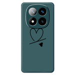 For Xiaomi Redmi Note 15 5G (Global)  /  Poco M8 5G Case Black Love Pattern Printing Straight Edge TPU Phone Back Cover