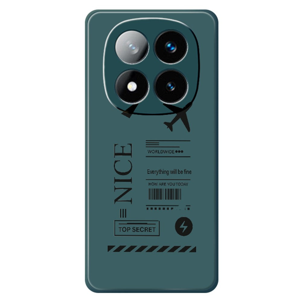 Xiaomi Redmi Note 15 5G (Global) / Poco M8 5G-skal, mönster för ombordstigningsbiljett, tryck med rak kant, TPU-baksida
