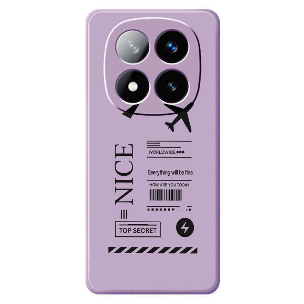 For Xiaomi Redmi Note 15 5G (Global)  /  Poco M8 5G Case Boarding Ticket Pattern Printing Straight Edge TPU Phone Back Cover