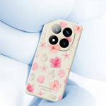 For Xiaomi Redmi Note 15 5G (Global)  /  Poco M8 5G Case Shell Peach Blossom Pattern Printing Straight Edge TPU Phone Back Cover