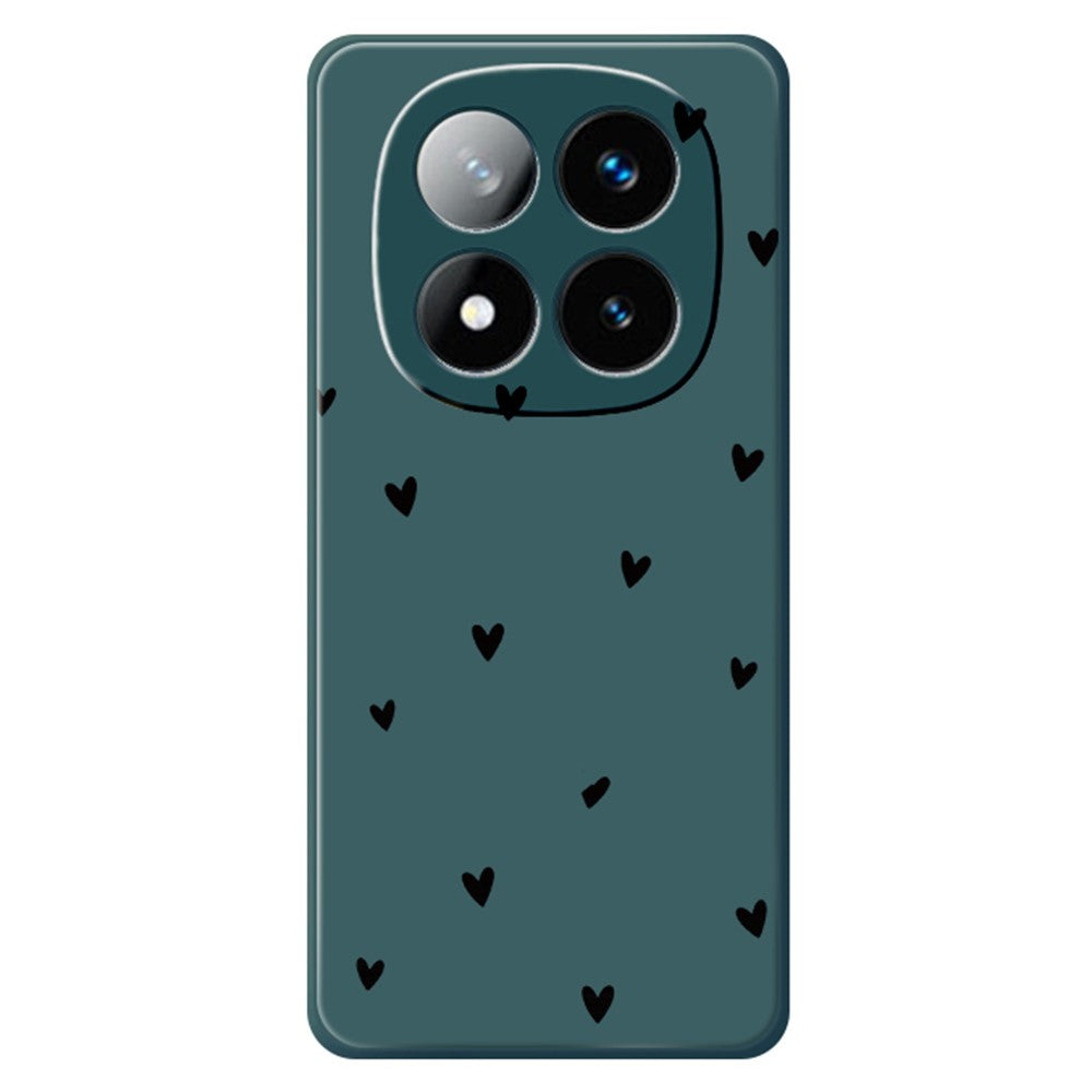 Xiaomi Redmi Note 15 5G (Global) / Poco M8 5G-cover med små hjertemønstre, lige kant og TPU-bagside