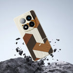 For Xiaomi Redmi Note 15 5G (Global) / Poco M8 5G Case Geometric Wood Grain Pattern Printing Straight Edge TPU Phone Back Cover
