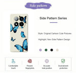 For Xiaomi Redmi Note 15 Pro 5G (Global) Case Blue Butterflies Pattern Printing Straight Edge TPU Phone Back Cover