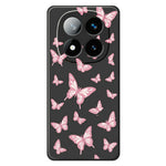 For Xiaomi Redmi Note 15 Pro 5G (Global) Case Pink Butterflies Pattern Printing Straight Edge TPU Phone Back Cover