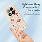 For Xiaomi Redmi Note 15 Pro 5G (Global) Case Big Bow Cherry Pattern Printing Straight Edge TPU Phone Back Cover
